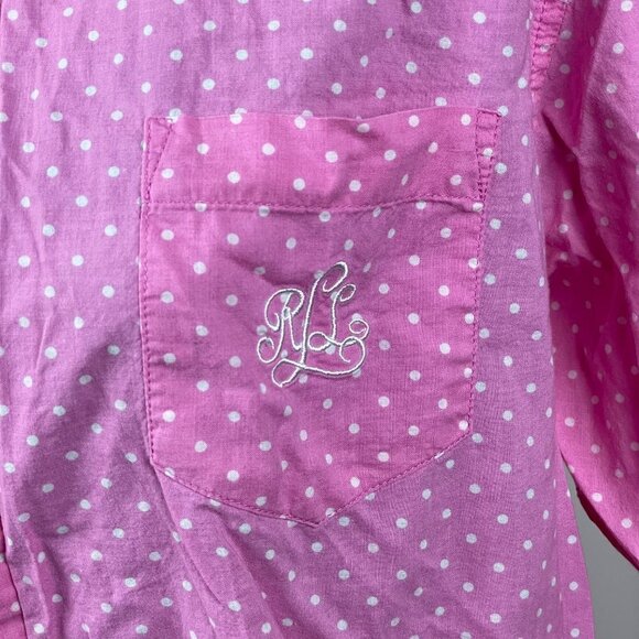Lauren Womens Pink Polka dot Sleepwear X-Large - Picture 2 of 5